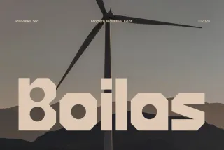 Boilas - Bold Geometric Display Font