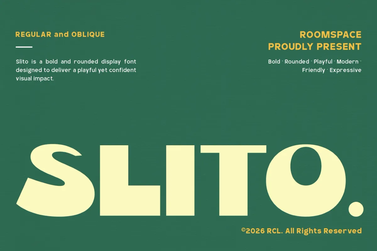 Slito - Playful Display Sans Font