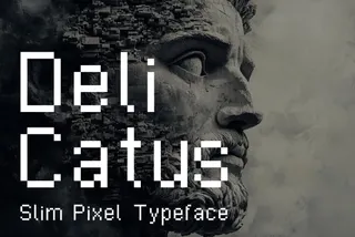Delicatus - Slim Pixel Typeface