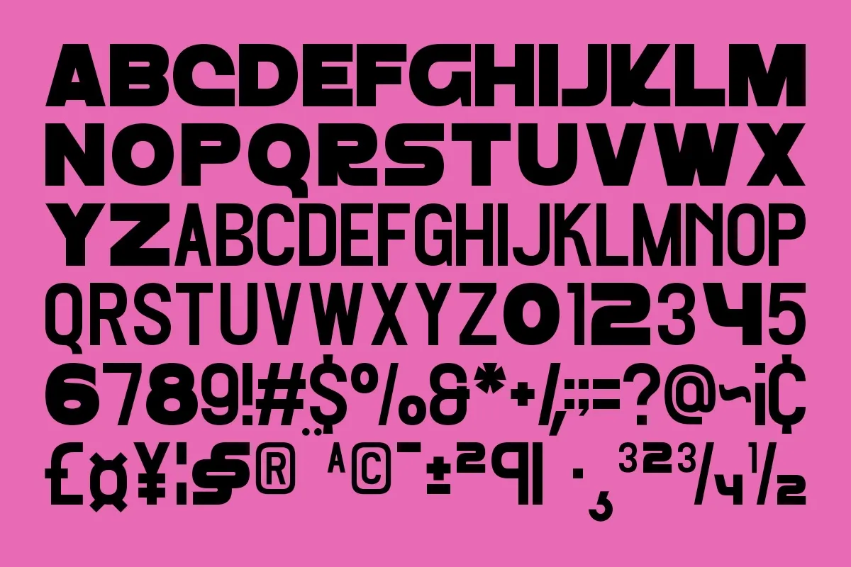 Boomme - Bold Geometric Display Font