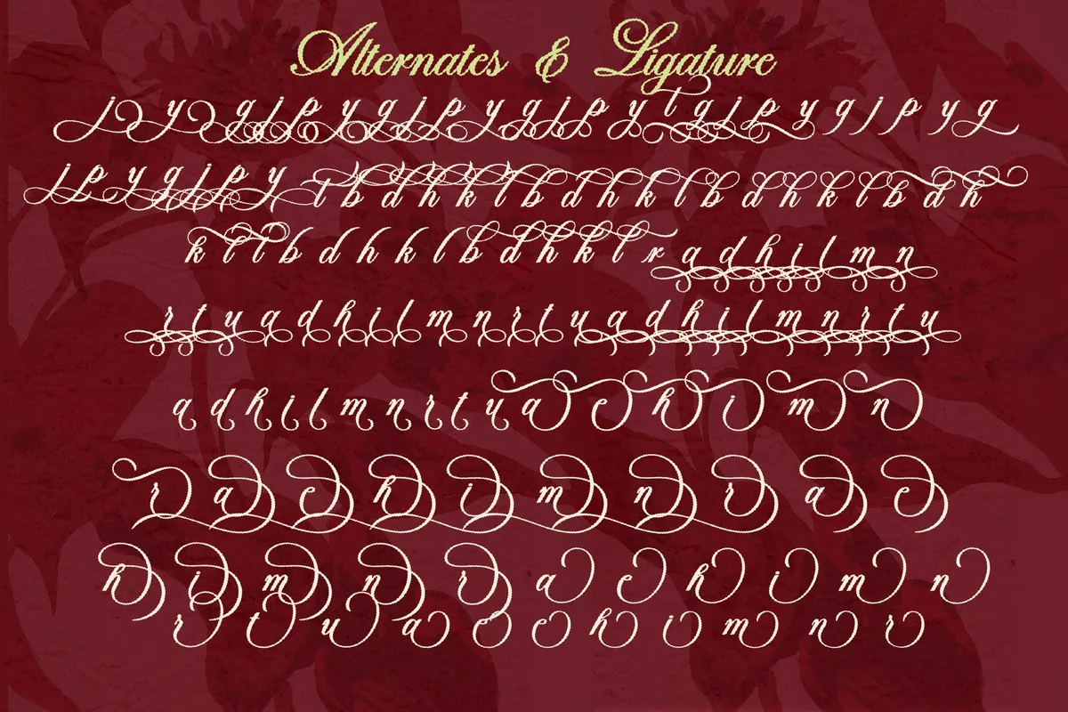 Buttery Puff - Endless Swash Script Font