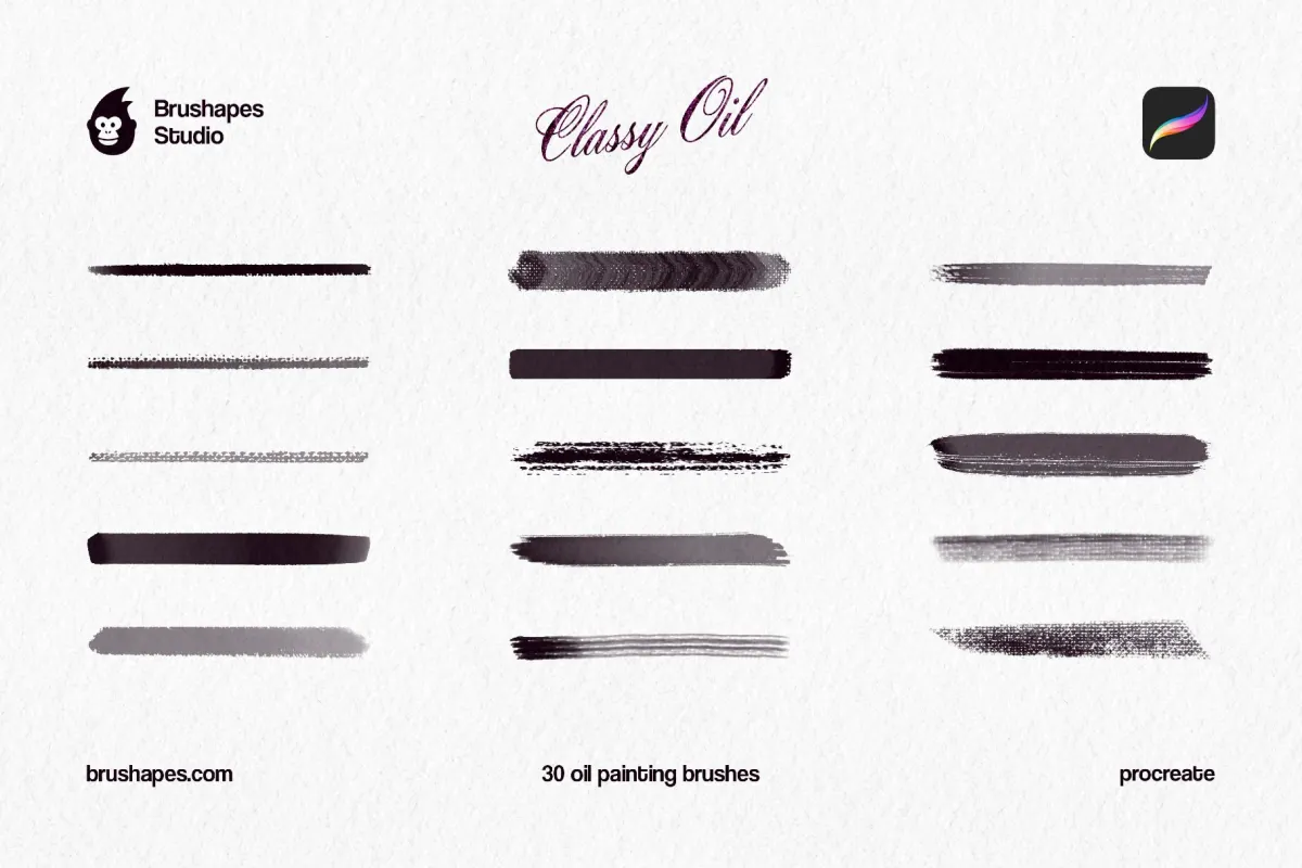 Classy Oil Procreate Brushes