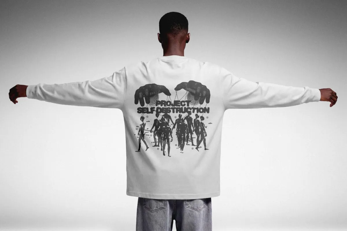 Back Print Longsleeve Mockup