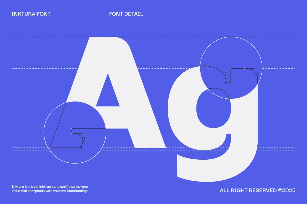 Inktura - Bold Ink Trap Sans Font