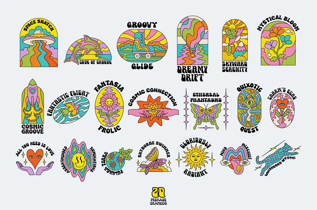 Groovy Universe Illustrations