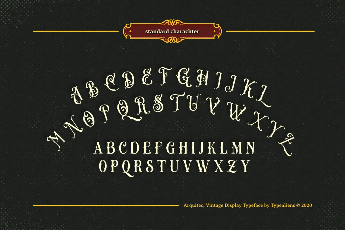 Arquitec — Vintage Display Font