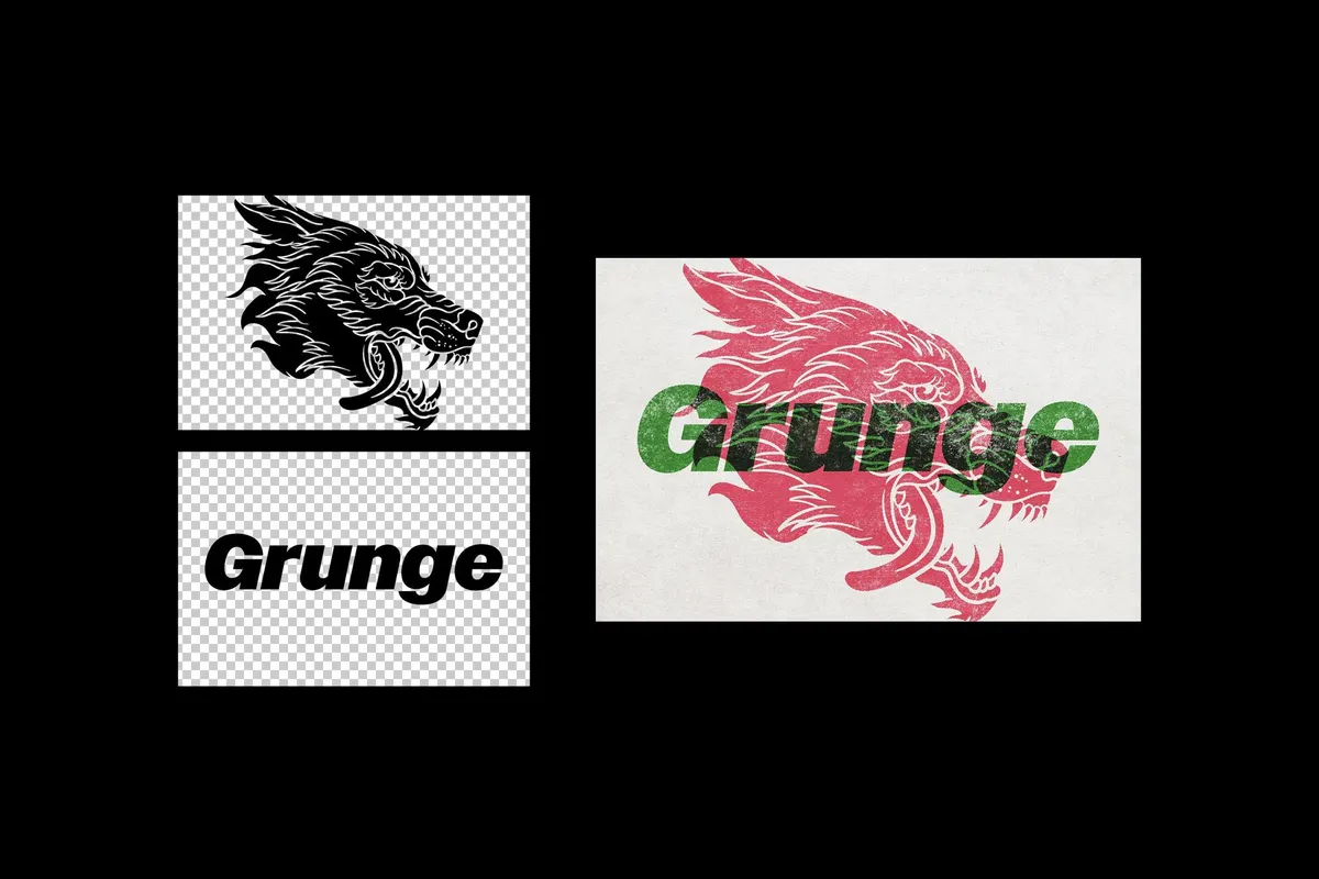 Vintage Overprint Grunge Effect