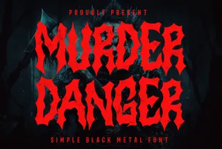 Murder Danger — Horror Font