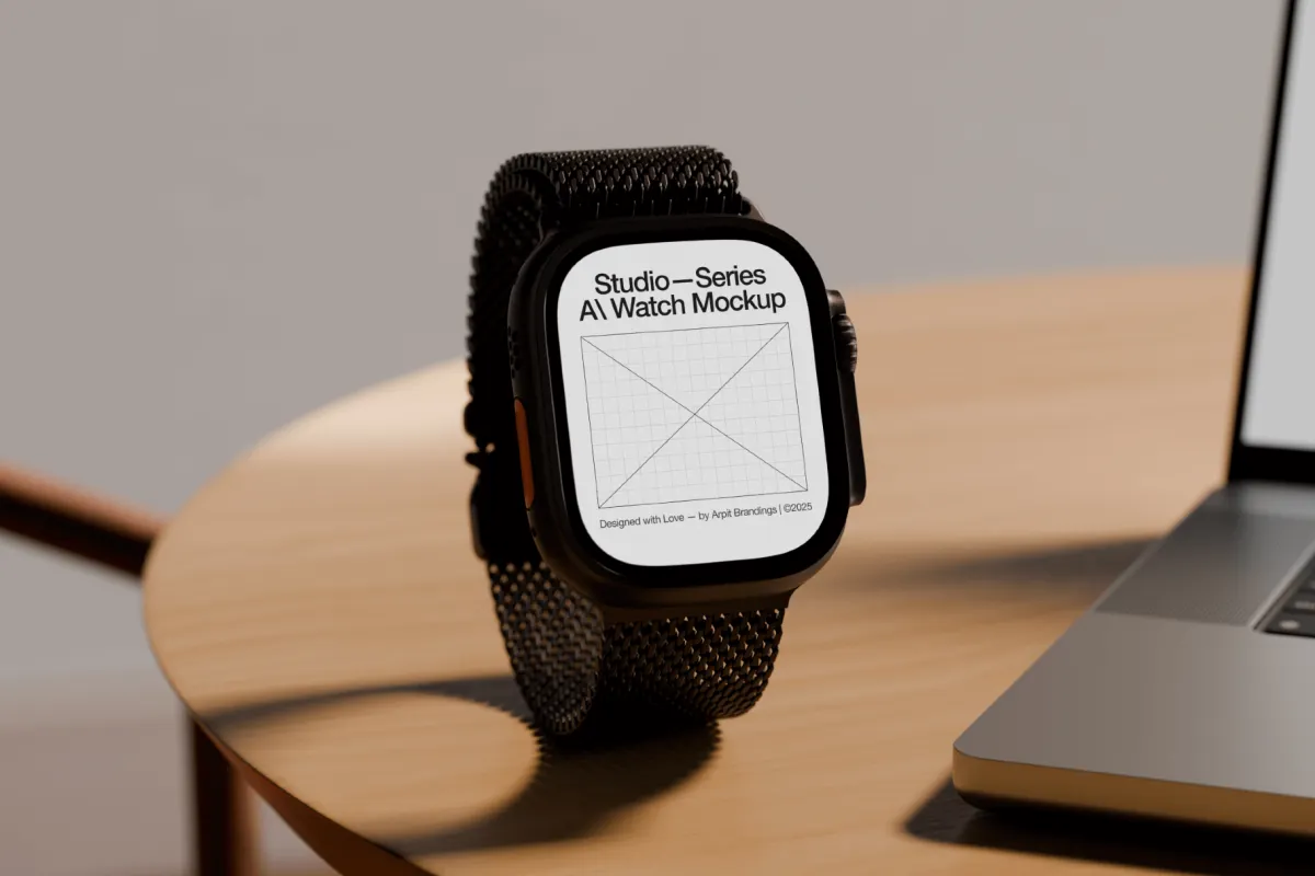 Apple Watch Ultra Mockup