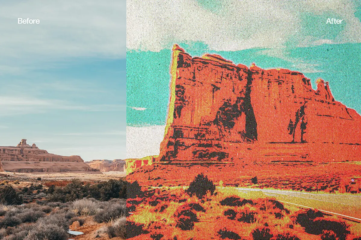 Vintage Postcard Photo Effect