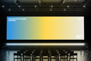 Projector Screen Mockup