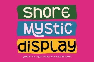 Shore Mystic - Playful Display Font