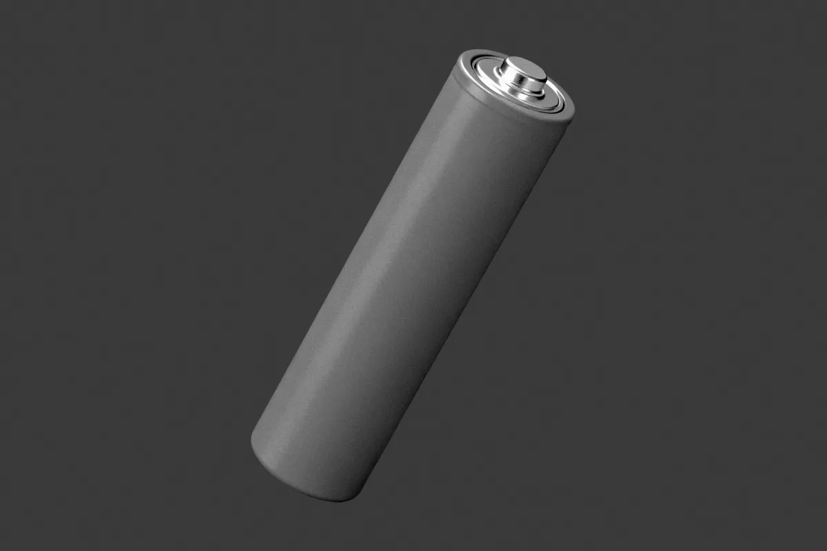 Cylindrical AA Battery Mockup