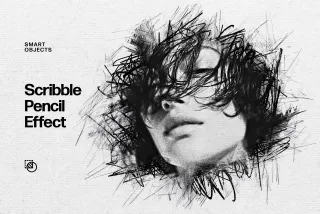 Scribble Pencil Photo Effect