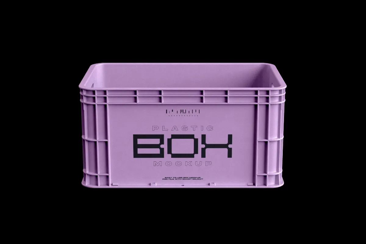 Storage Plastic Box Mockup