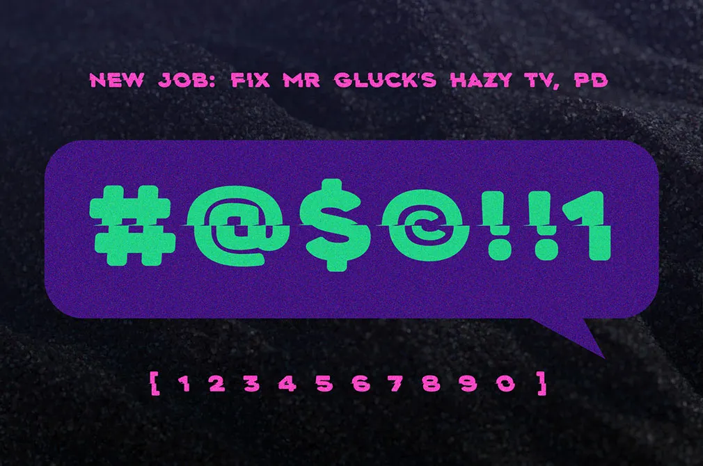 Bisect Display Font