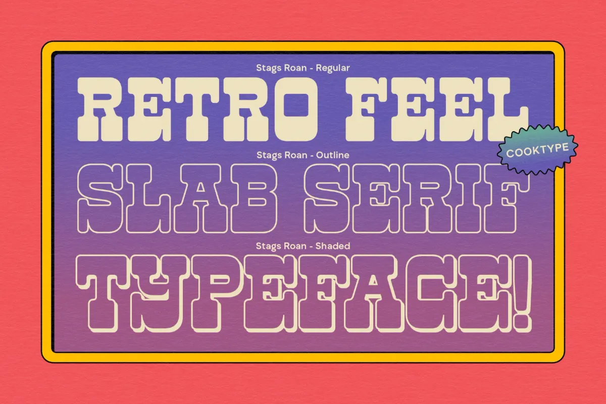 Stags Roan - Vintage Slab Serif Font