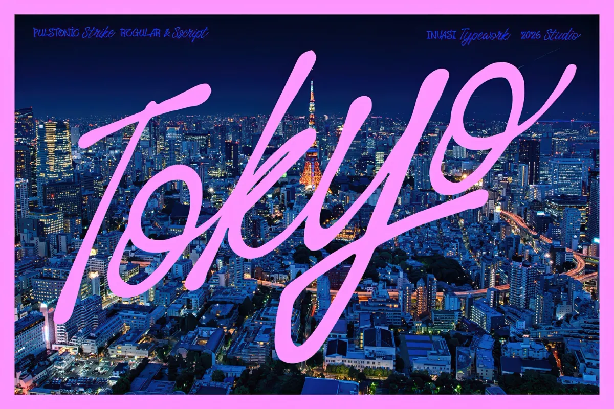 Pulstonic Strike – Urban Font Duo
