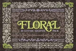 Floral Gothic Ornaments