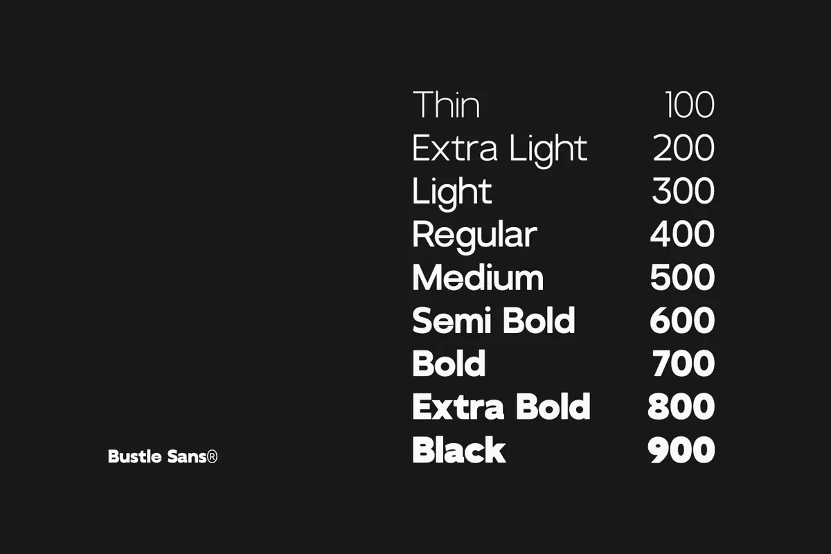 GC Bustle Sans - Modern Variable Sans Font
