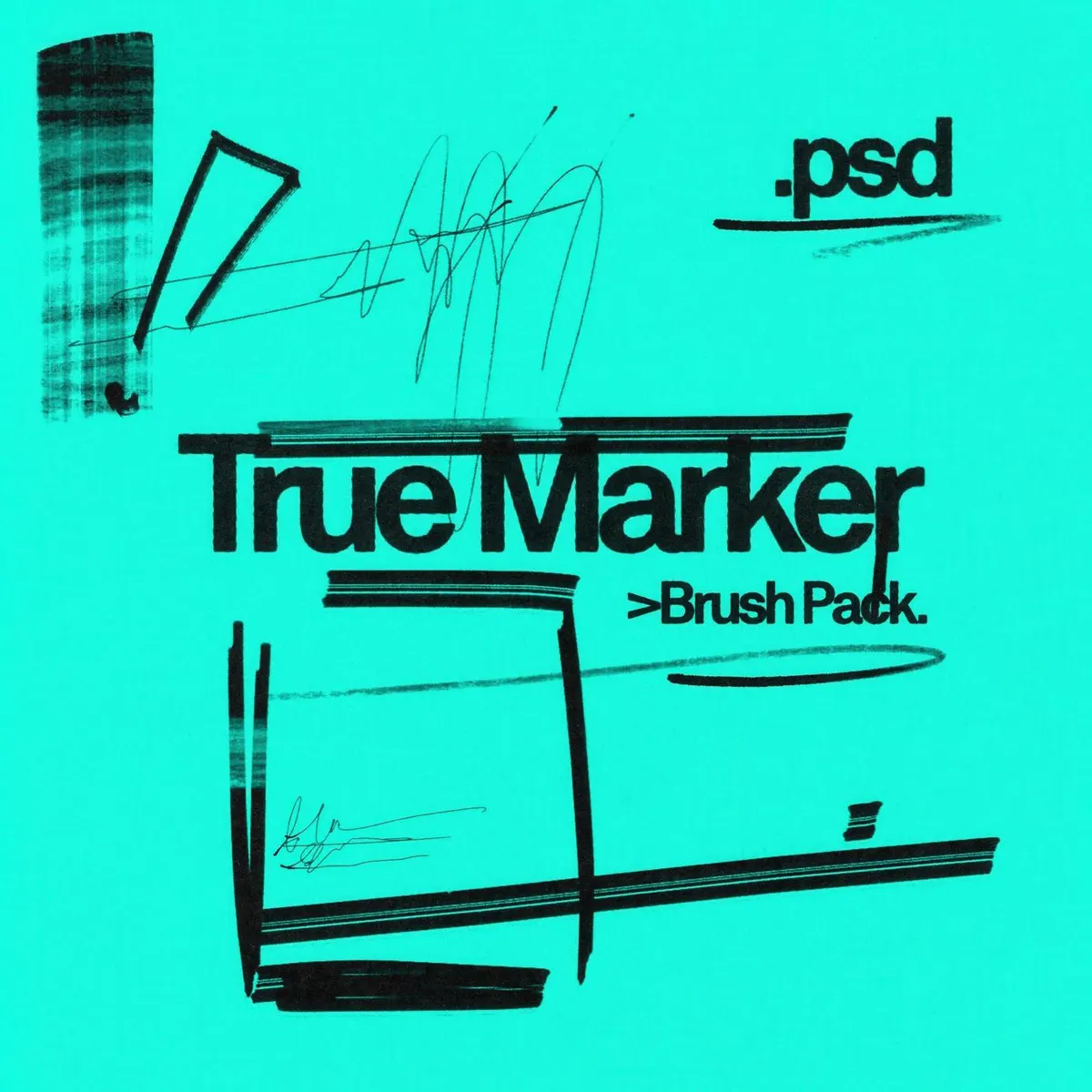 True Marker Photoshop Brushes