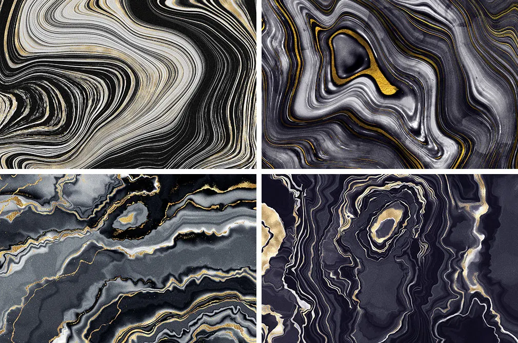Gold Agate Stone Textures