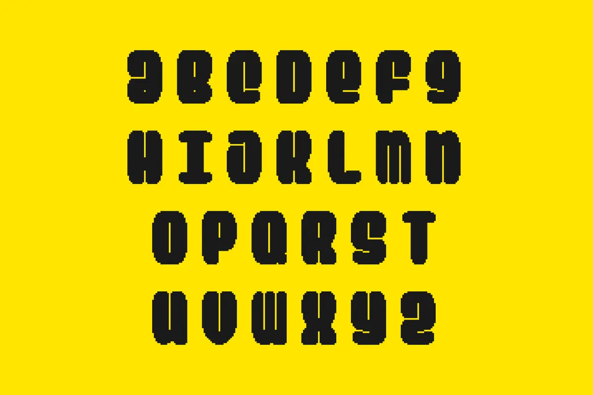 Hevuish - Retro Game Font Font