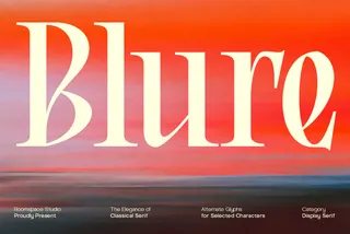 Blure - High Contrast Editorial Serif Font