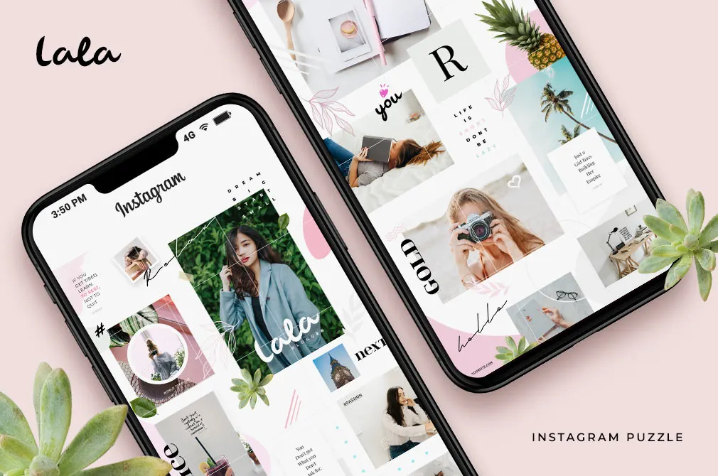 Lala Puzzle Instagram Templates