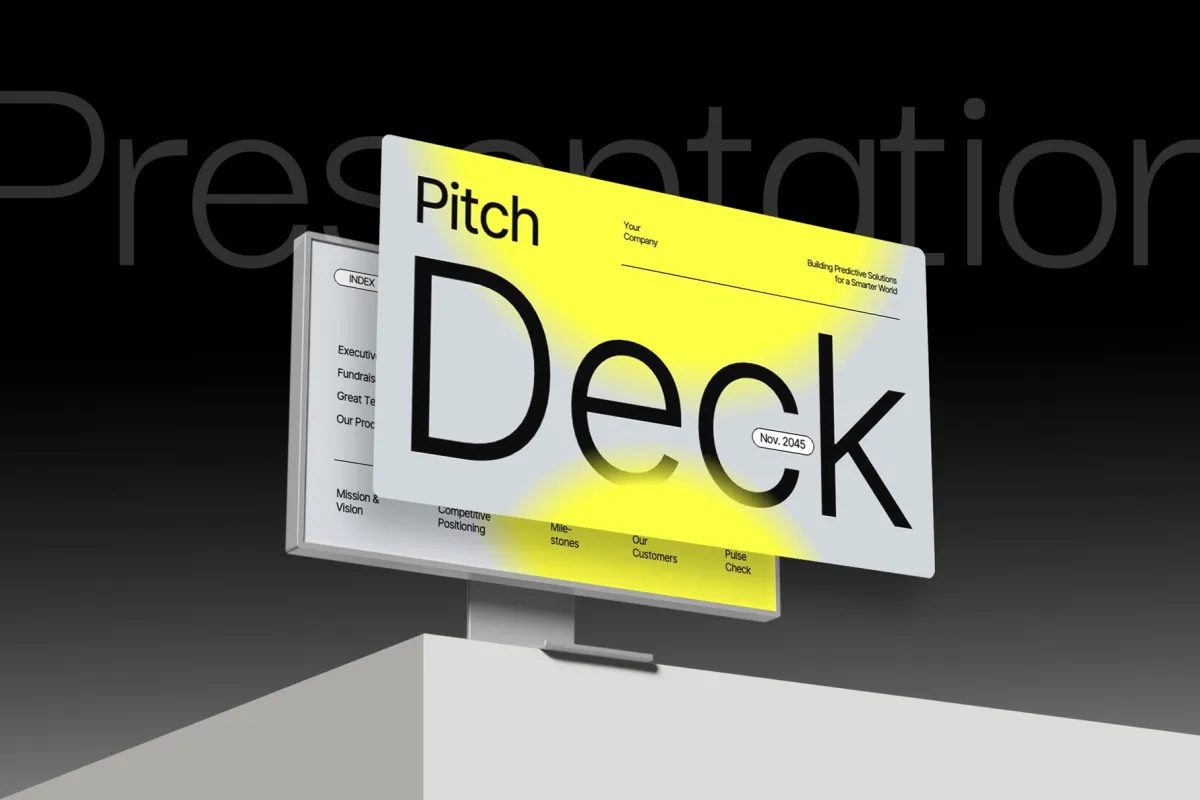 Modern Pitch Deck Presentation Keynote Template