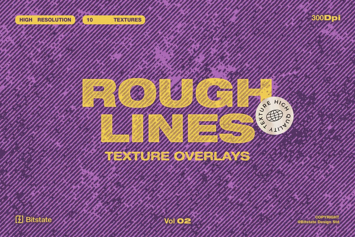 Rough Lines - Halftone Line Overlays