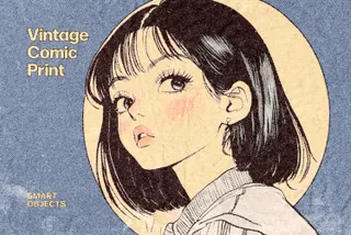 Vintage Comic Print Effect