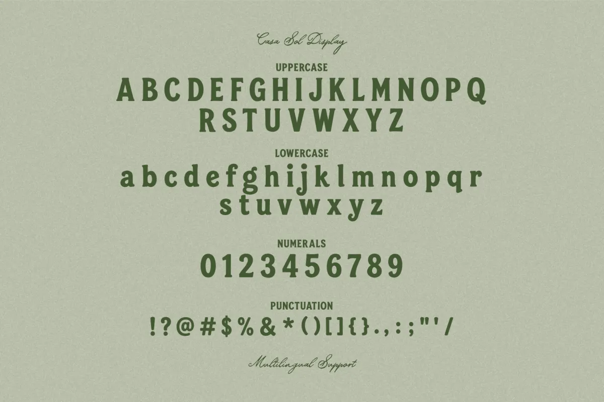 Casa Sol – Mediterranean Hand-Drawn Font Duo