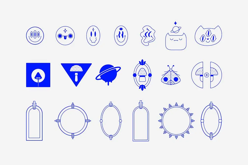 Psychedelic Symbols & Textures
