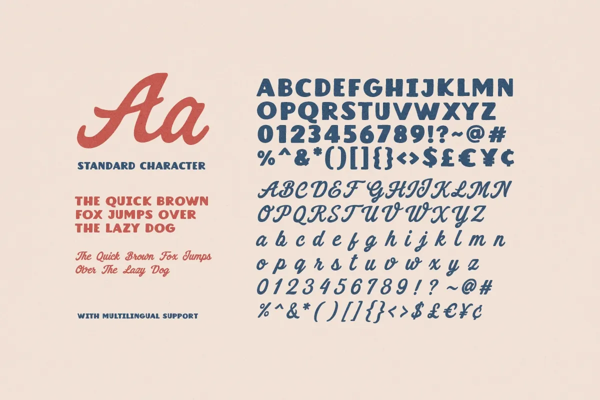Rustic Graytone – Retro Script and Sans Font Duo