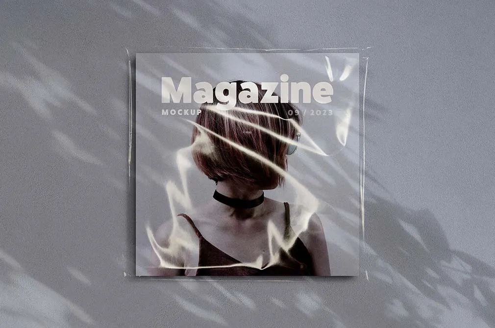 Square Magazine Mockup