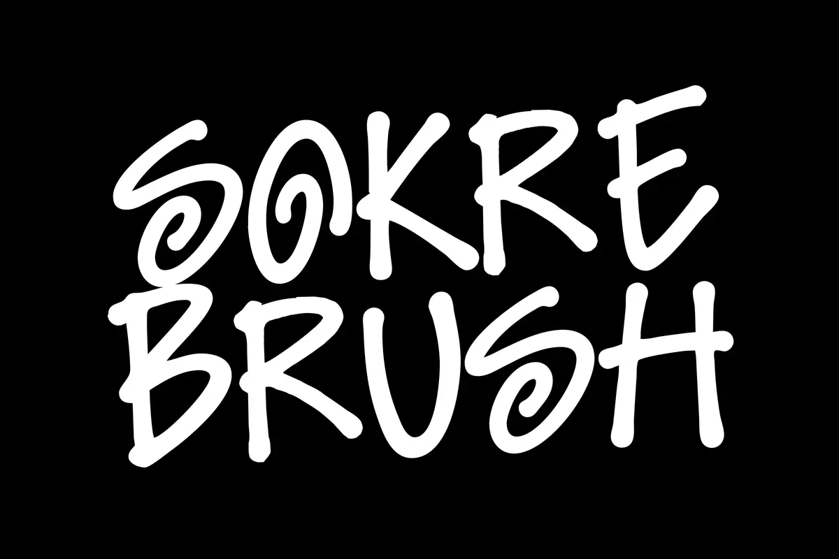 Sokre Brush - Marker Handwritten Font