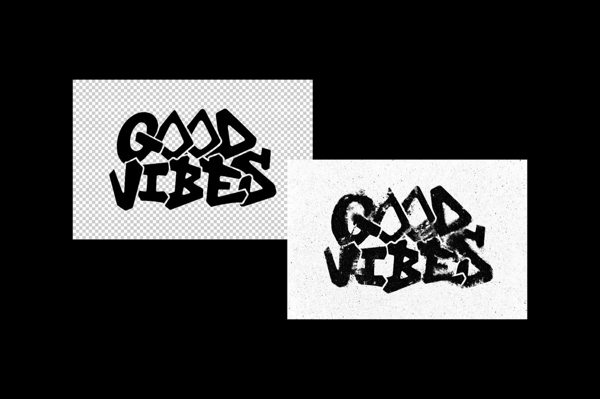 Broken Distort Text Effect