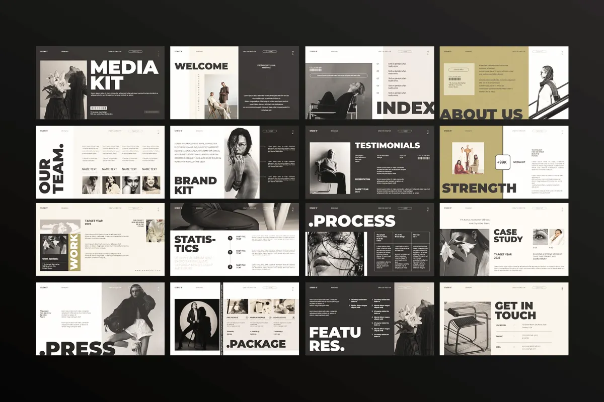 Brand Media Kit Presentation Template