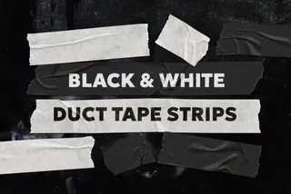 Black & White Duct Tape Strips
