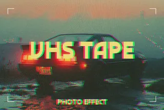 Vintage VHS Tape Photo Effect