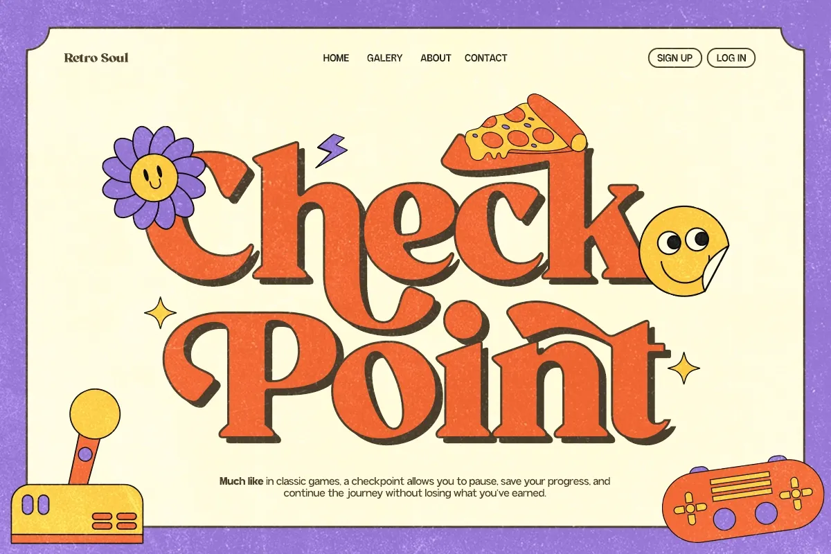 GC Milky Shine – 80’s Club Retro Serif