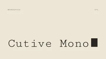 Cutive Mono