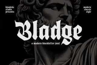 Bladge a Modern Blackletter Font