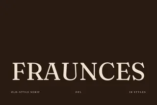Fraunces - Free Display Font Family