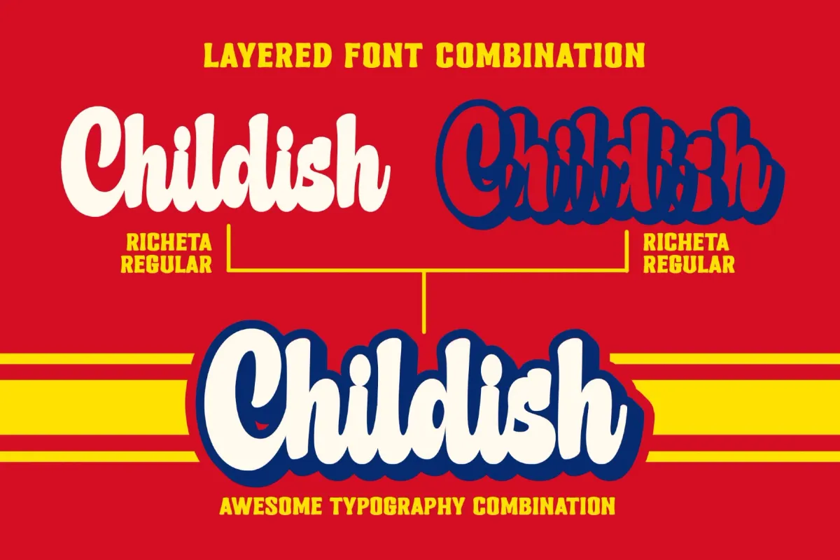 Richeta a Retro Bold Script Font