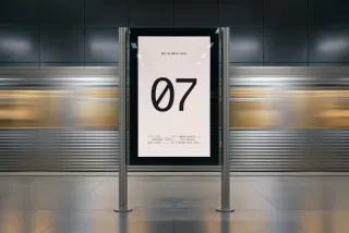 Modern Station Screen Mockup