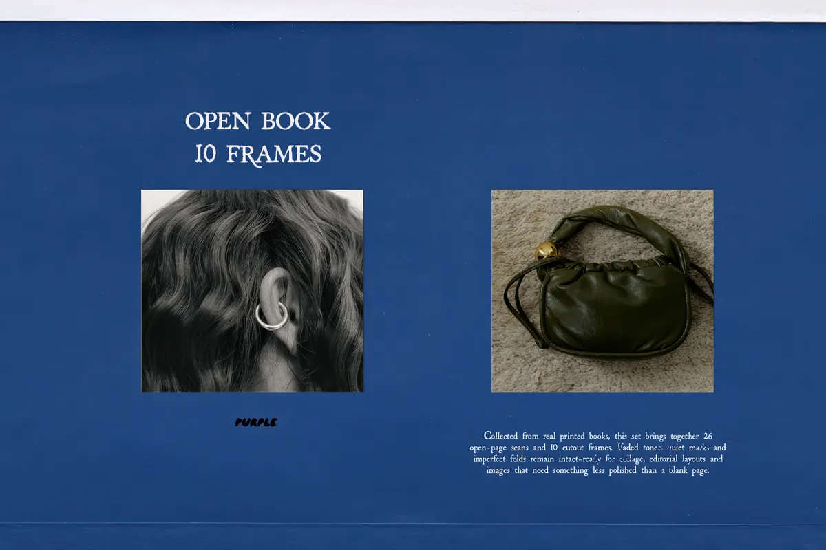 Open Book Paper Scans & Frames