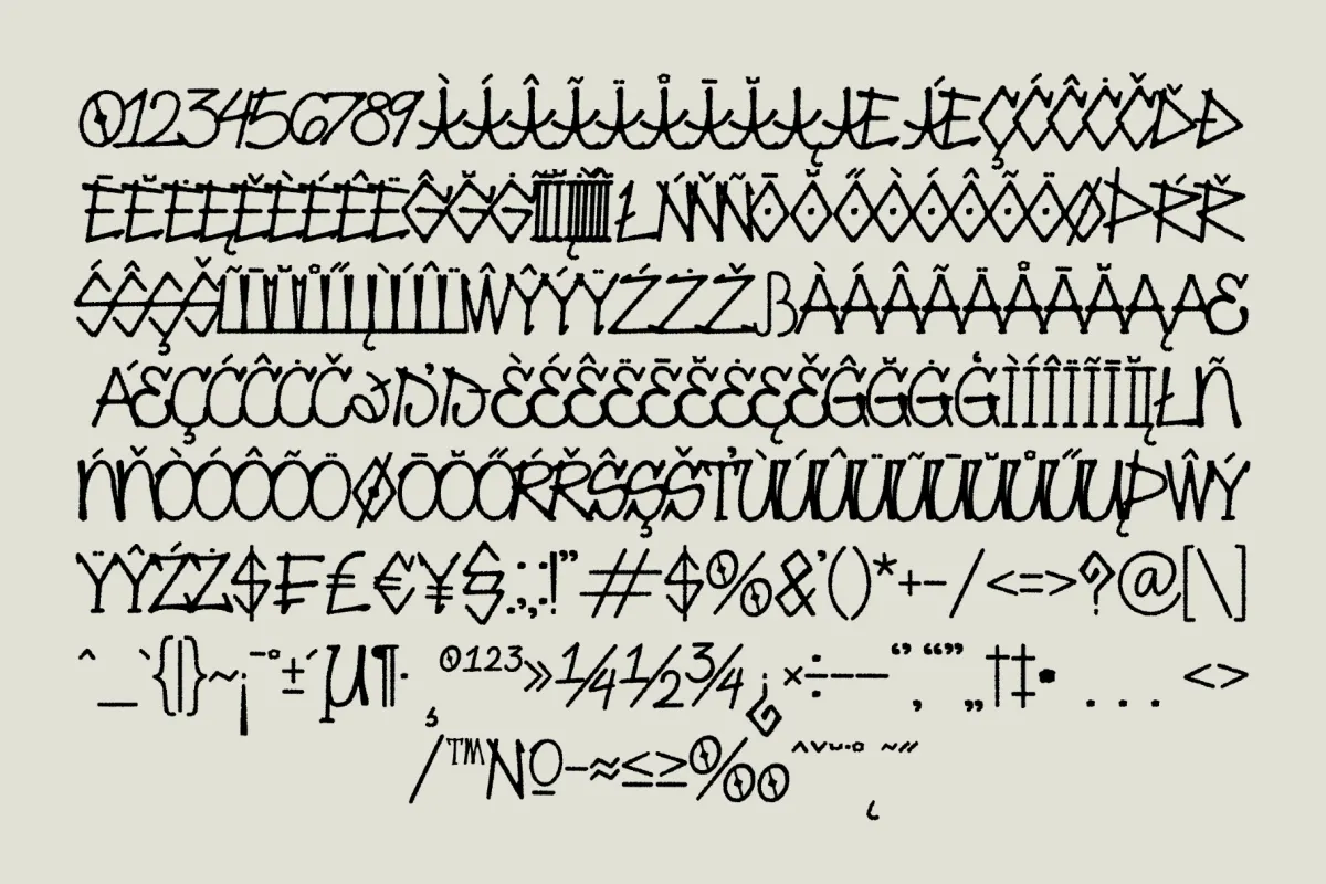 Gorkesq - Ancient Handwritten Display Font
