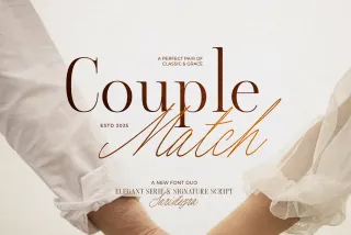 Couple Match - Luxury Font Duo